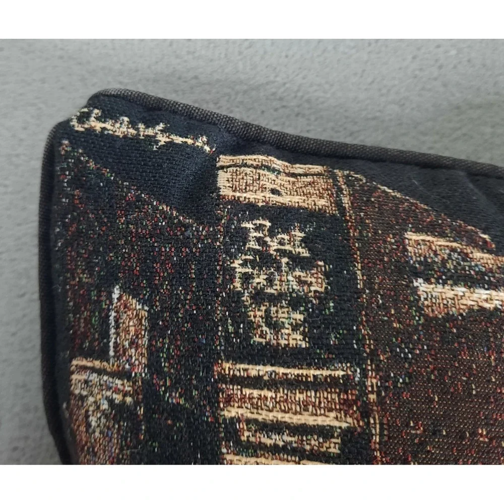 Frederick the Literate Charles Wysocki Tapestry Throw Pillow Library Cat Vintage